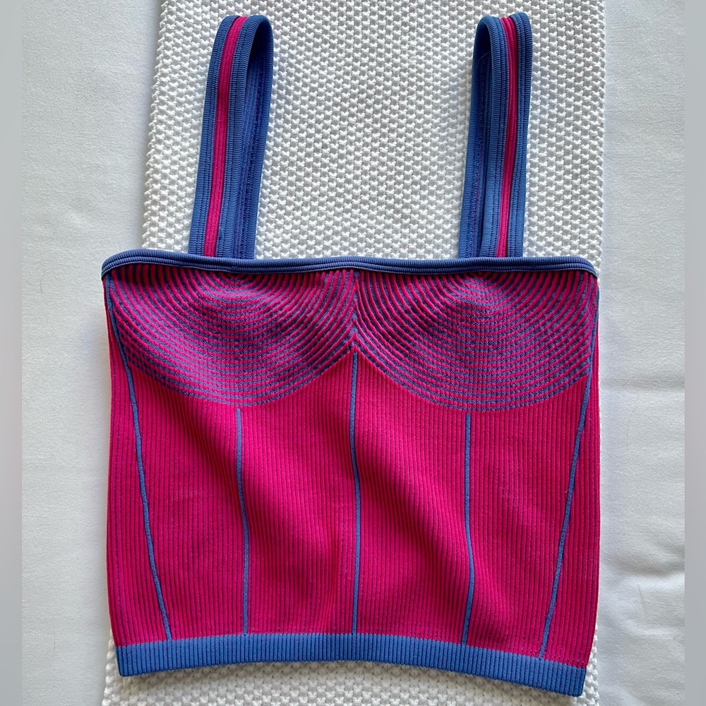 NWOT ZARA Retro Design Crop Top